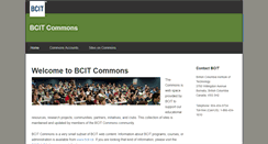 Desktop Screenshot of commons.bcit.ca