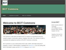 Tablet Screenshot of commons.bcit.ca